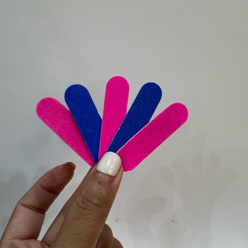 Set 100 Dũa Móng Tay Mini Cao Cấp, Thiết Kế Nhỏ Gọn, Bền, Độ Nhám 150/150, Tiện Dụng Cho Thợ Làm Nail Tạo Form Móng