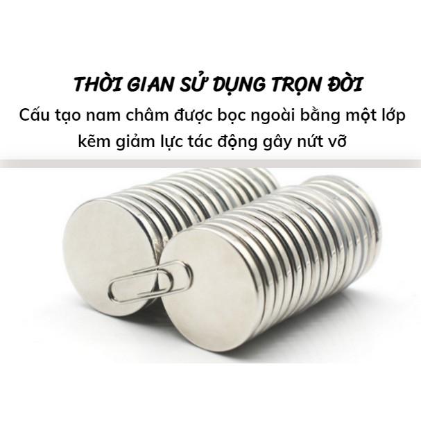 Nam châm từ tính siêu mạnh size 15*4 mm,combo 10 viên | Thiết kế siêu mỏng hút mọi vật kim loại