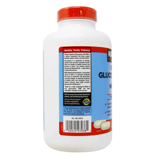 Glucosamine 1500mg, Chondroitin 1200mg Kirkland Signature Mỹ - Phục hồi sụn khớp, Giảm đau nhức xương khớp và vận động linh hoạt - Massel Official