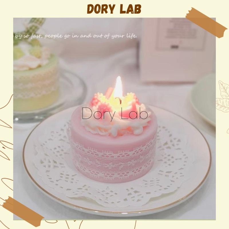 Nến Thơm Bánh Kem Handmade Không Khói, Quà Tặng Sinh Nhật - Dory Lab