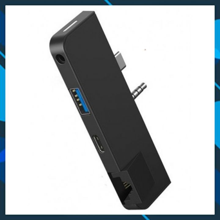 Bộ Hub Chia Cổng Baseus RJ45/HDMI 3 Trong 1 Cho Surface Go/Surface Pro -Hàng Chính Hãng