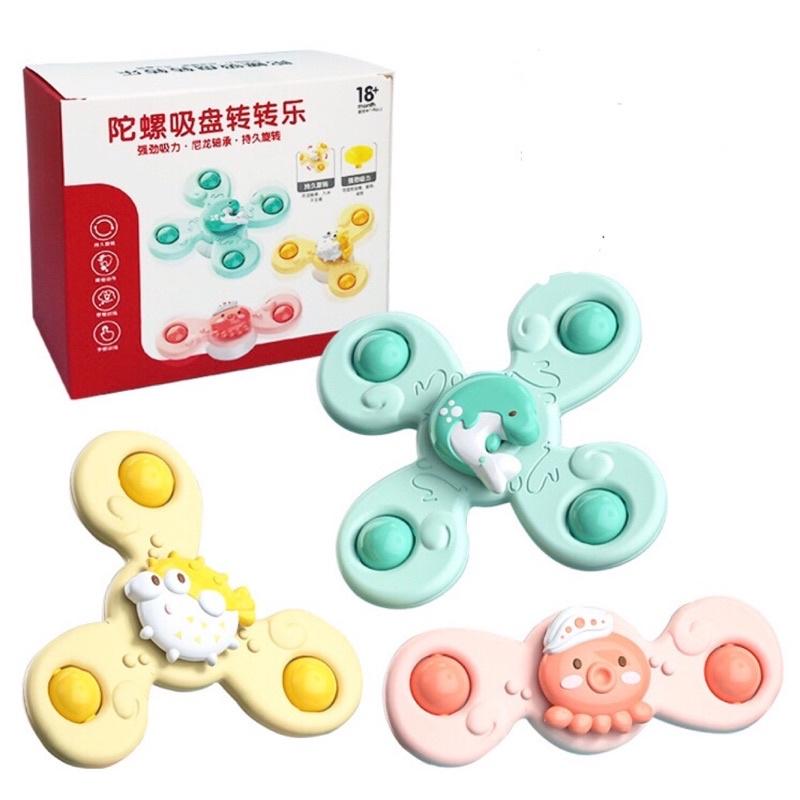 Bộ 3 đồ chơi con quay spinner hoạt hình cho bé