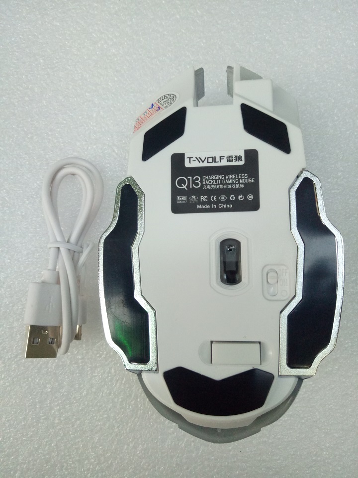 Chuột không dây cao cấp T-WOLD Q13 dùng pin sạc- Mouse ko dây T-WOLD Q13 - Hàng chính hãng