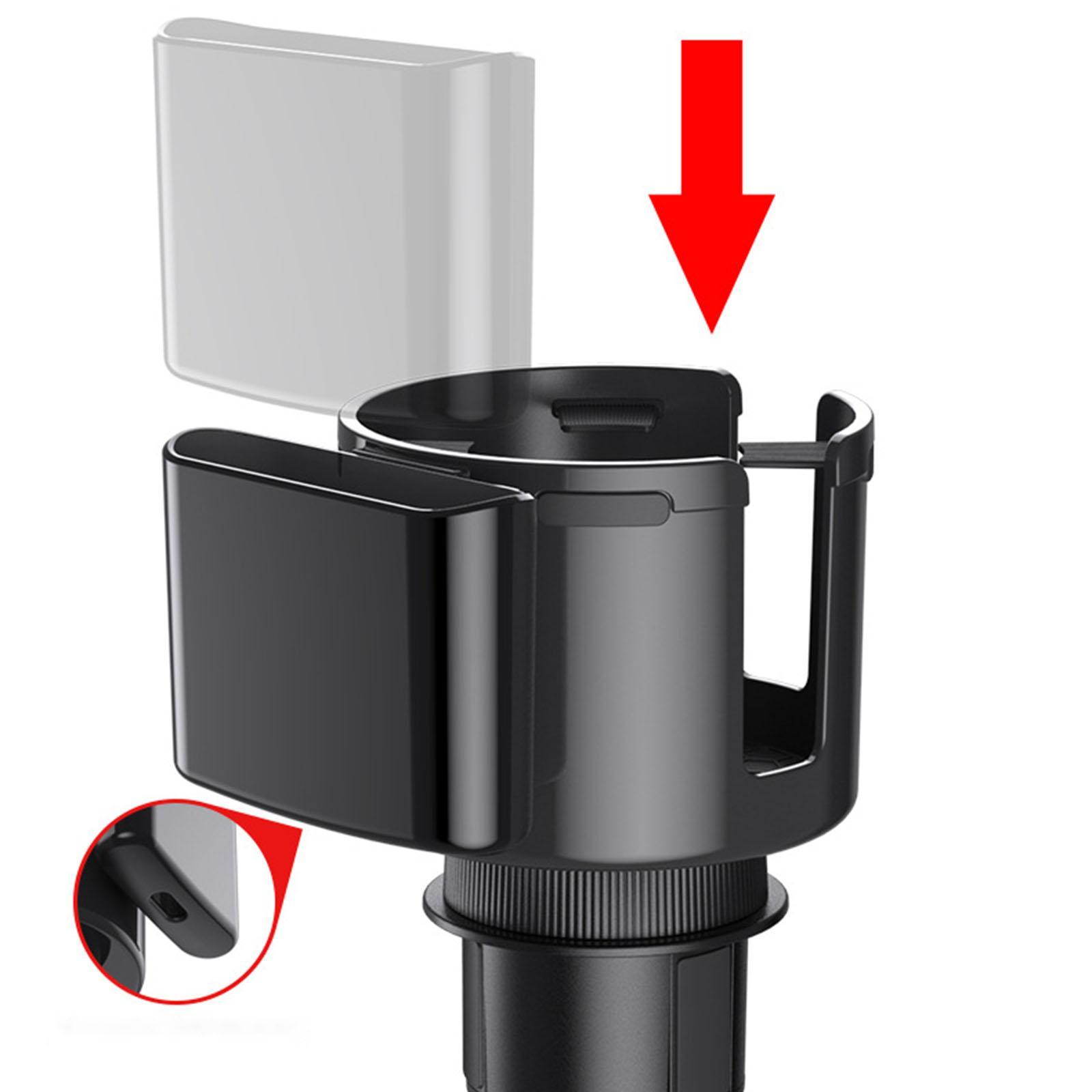 Car Cup Holder Expander Adapter with Phone Mount Car Spare Part
