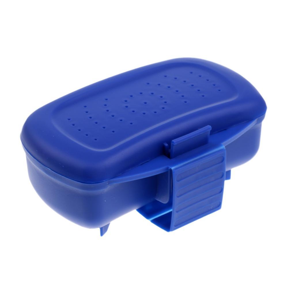 New Design Portable Earthworm Worm Bait Lure Flies Fishing Tackle Box Plastic Waist Storage Box