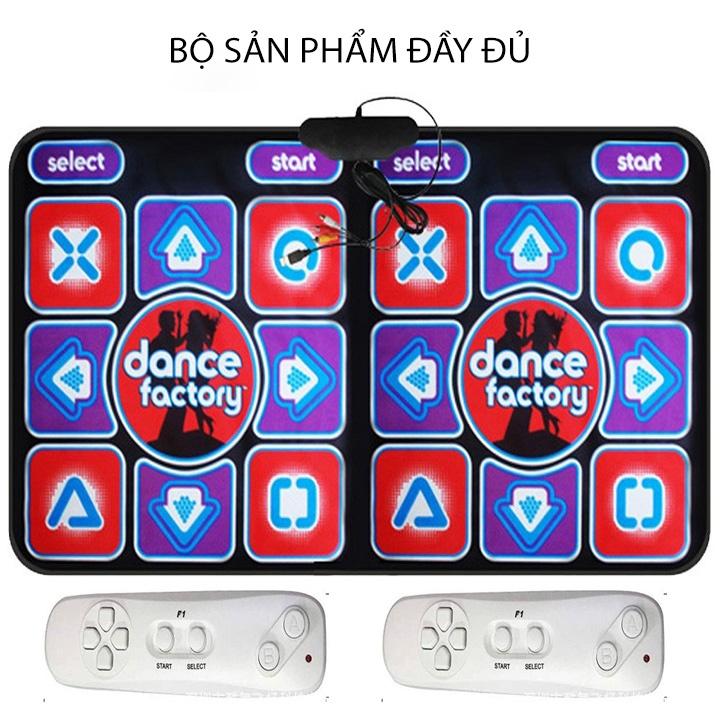 Thảm nhảy chơi game thông minh kết nồi tivi, thảm chơi game audition, chạy bộ thể dục 2 người chơi