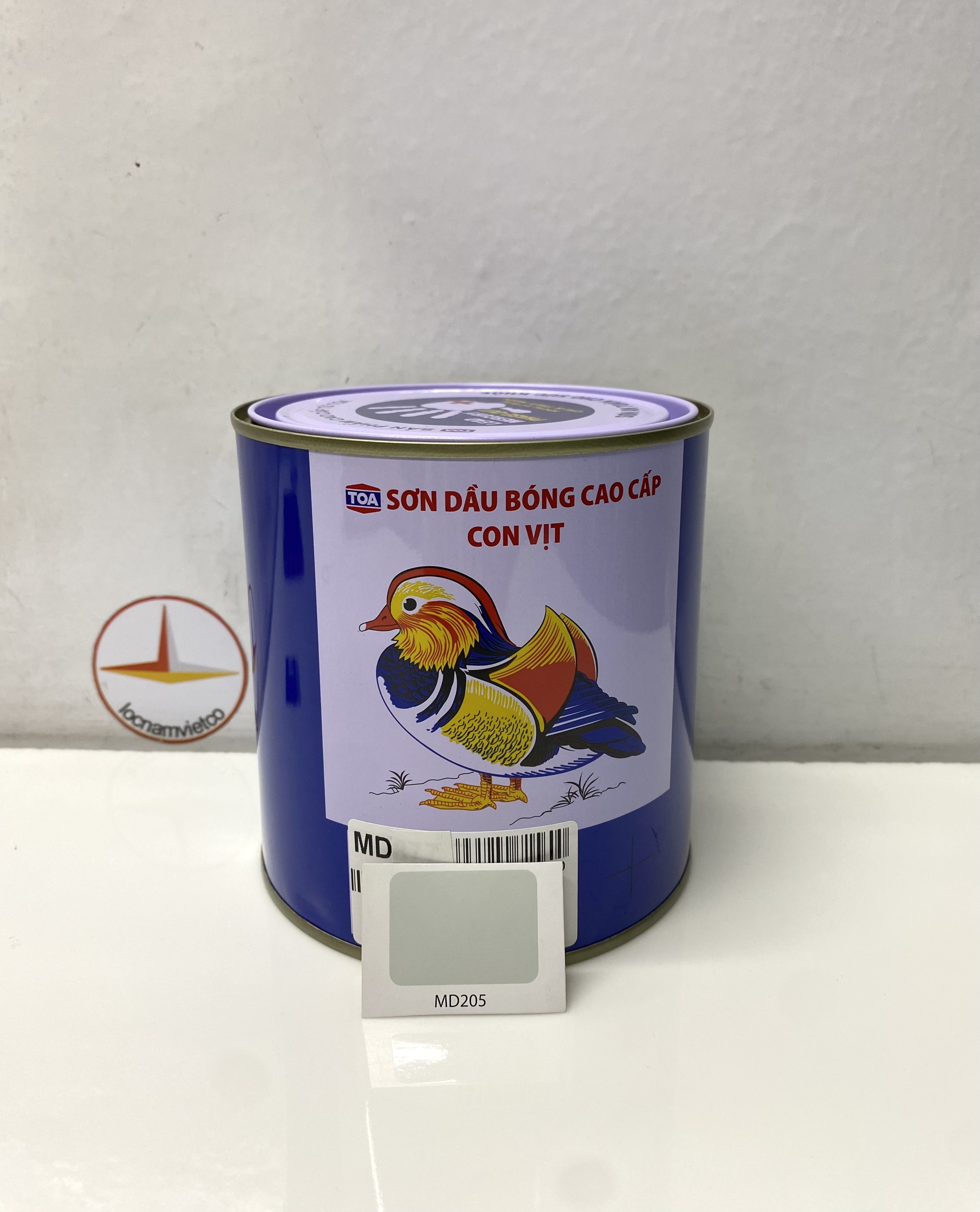 Sơn dầu cao cấp TOA Con Vịt màu xám MD 205 _ 800 ml