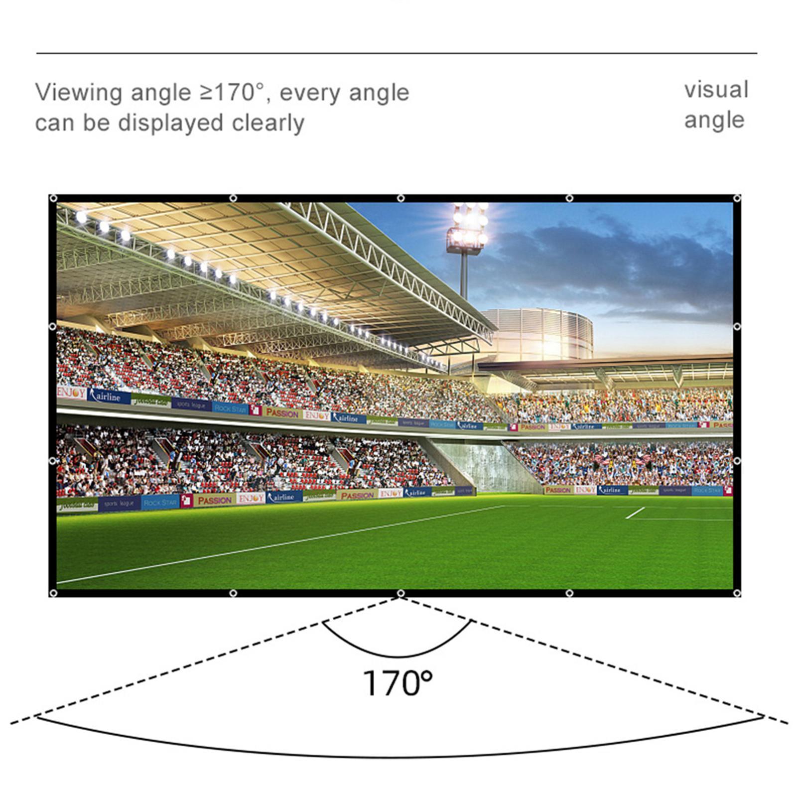 Screen Movie Display Screen 16:9 Foldable for Party