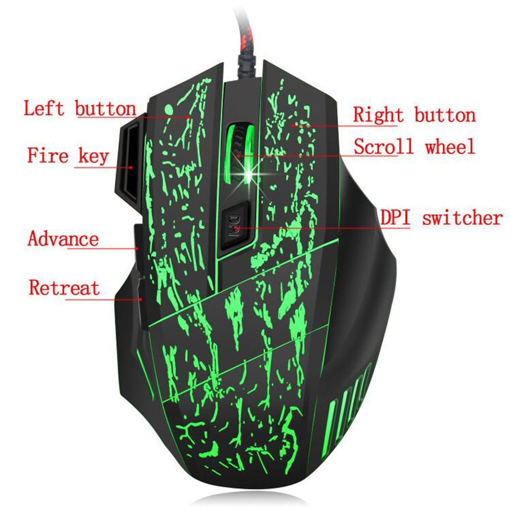 Bàn phím chơi game J60 Combo Chuột chống bóng mờ có thể điều chỉnh DPI Đèn nền đầy màu sắc cho máy tính để bàn/xách tay