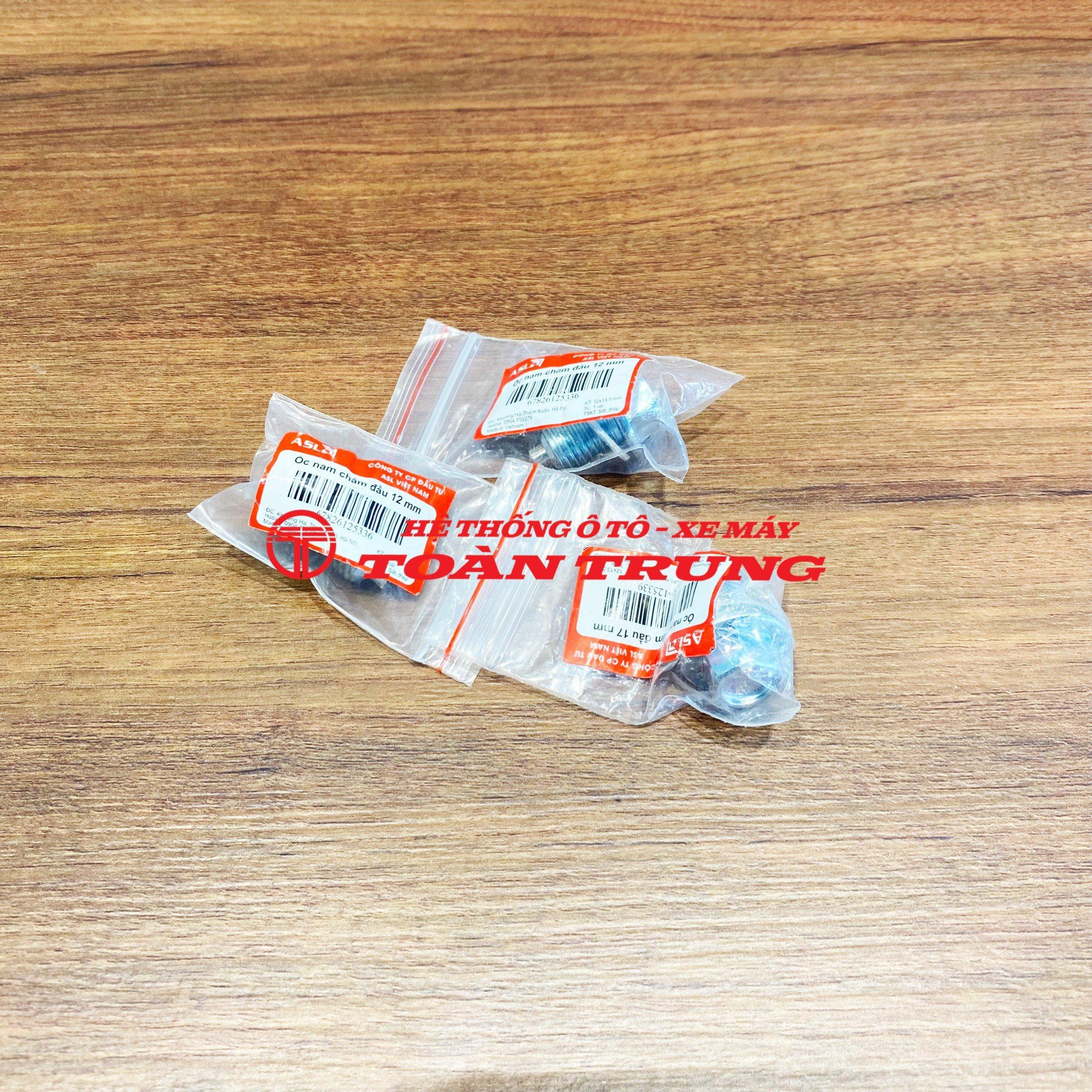 Ốc xả dầu có nam châm hút cặn làm sạch nhớt (Giác 12)