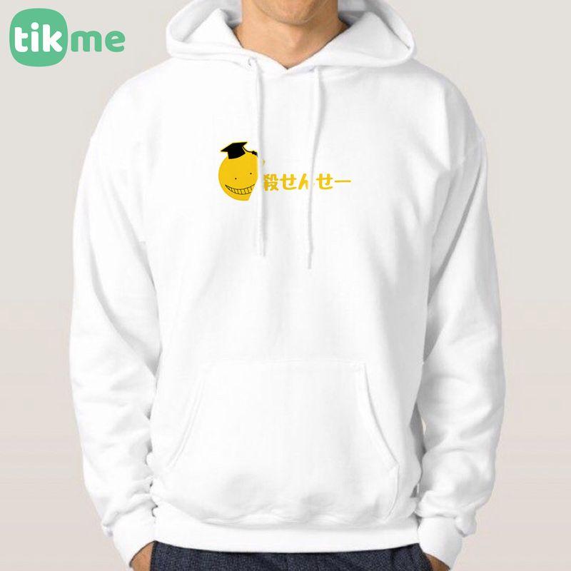 Áo Hoodie, áo nỉ Tikme nam nữ koro sensei lớp học ám sát size XS-2XL, chất vải cotton