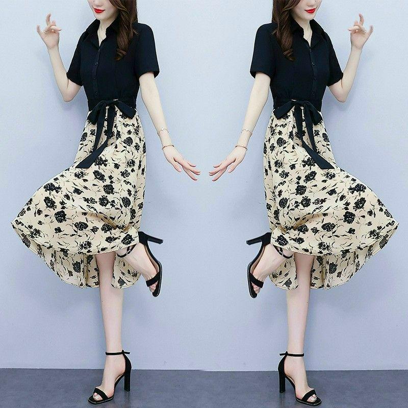 HÀNG NHẬP - ĐẦM THUN CHÂN VÁY VOAN HOA