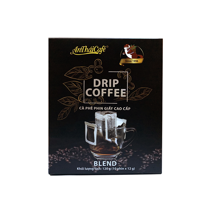 Cà Phê Phin Giấy AnTháiCafé Coffee - Hộp 10phin x 12g