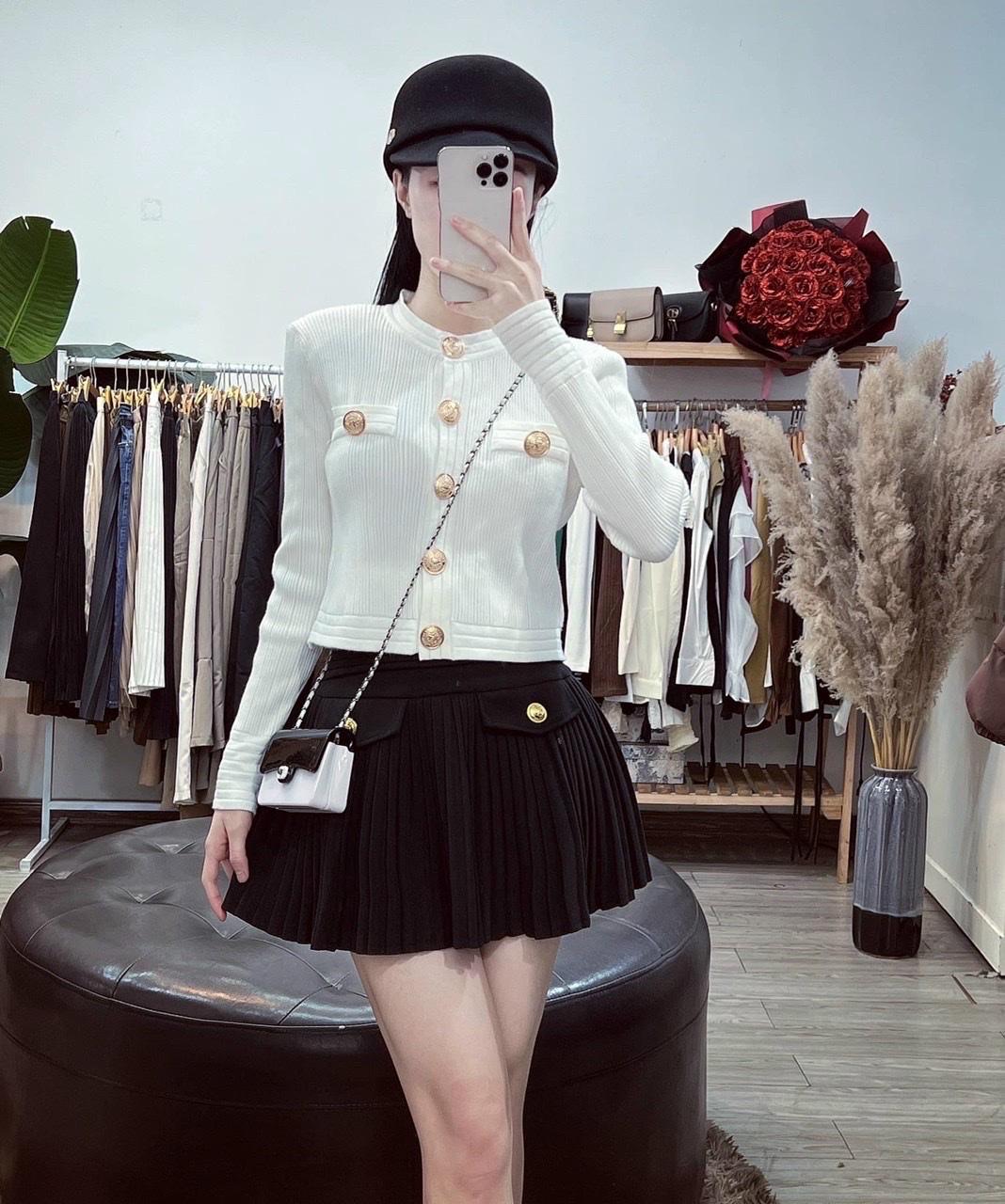 ÁO ĐI CHƠI, ÁO LÉN KHUY TAY DÀI CỰC SANG CHẢNH