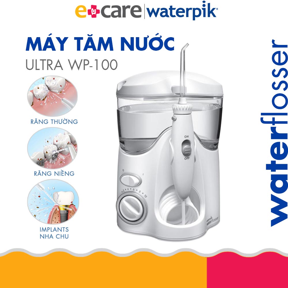 Máy tăm nước gia đình thế hệ mới giúp vệ sinh răng miệng Waterpik Ultra WP100
