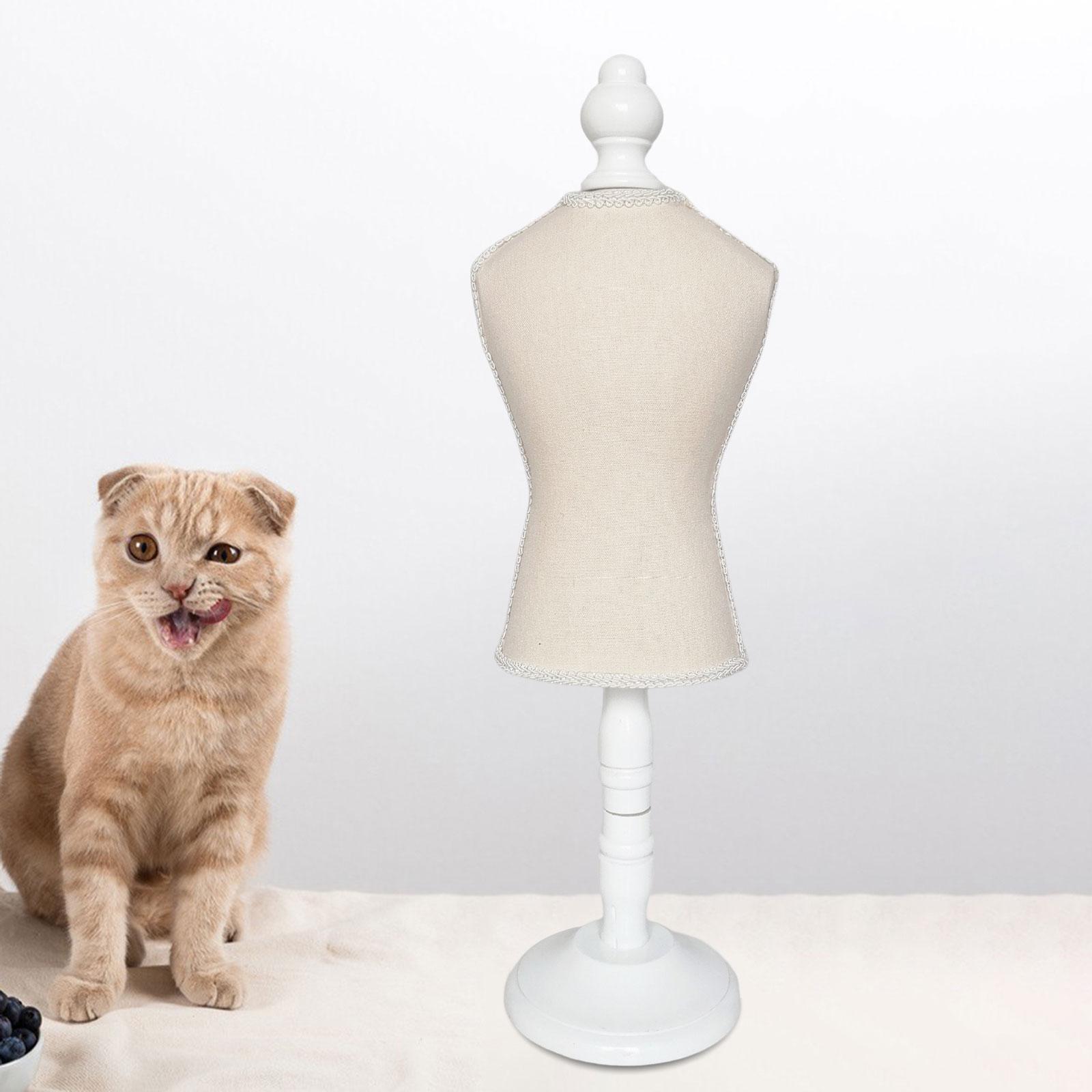 Dog Dress Form Mannequin Pet Dress Display Holder for Miniature Sewing Dress