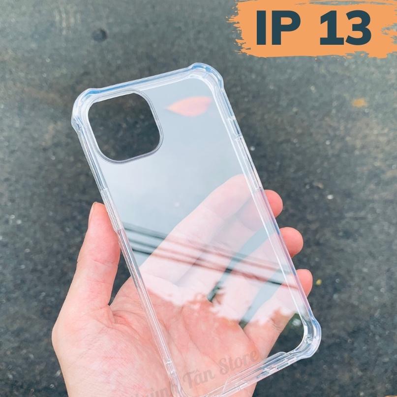 Ốp lưng ip 13 pro max ip 13 pro 13 chống sốc clear color ver 3 trong suốt không ố vàng bảo vệ camera huỳnh tân store