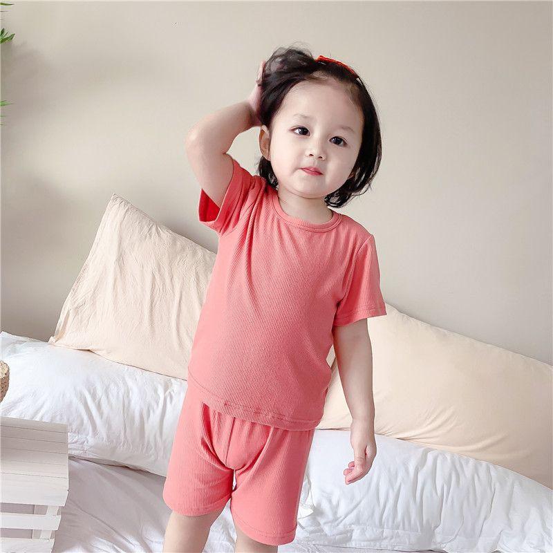 HÈ 2021- Quần Áo Cộc Tay Thun Gân Happy Baby Cho Bé