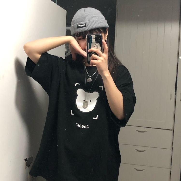 Áo thun tay lỡ form rộng unisex Be Yourself - GẤU BEAR