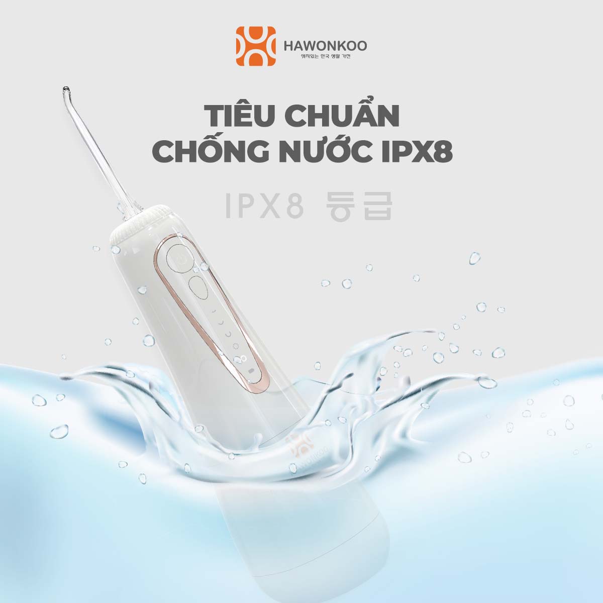 Combo Tăm Nước WFH-001 + Bàn Chải Điện ETH-002 HAWONKOO Hàng Chính Hãng - Thương Hiệu Hàn Quốc