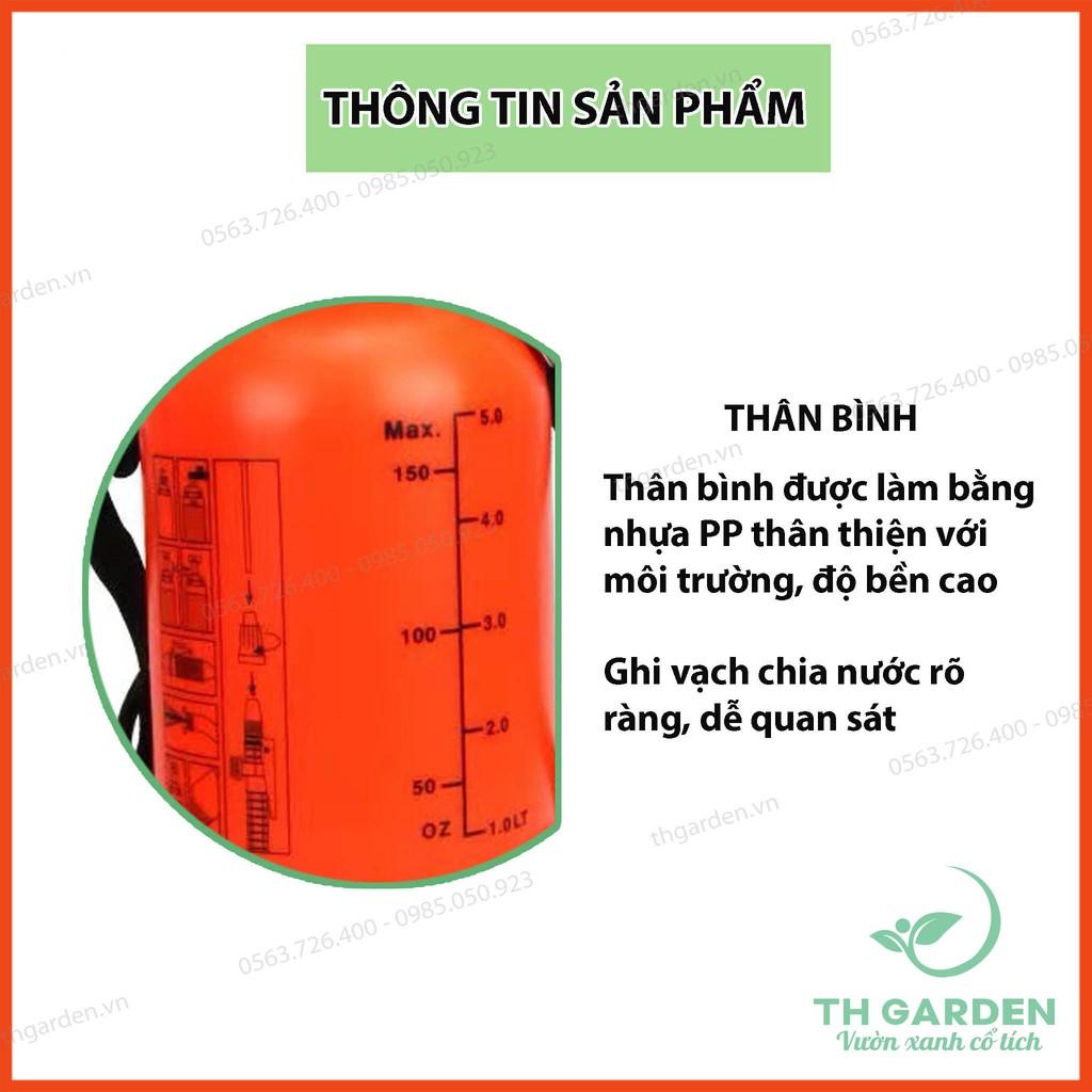 Bình Tưới Cây 5L Cao Cấp TH Garden - Bình Xịt Nước Tưới Cây Cảnh, Cây Hoa - Bình Phun Sương Cỡ Lớn 5 Lít