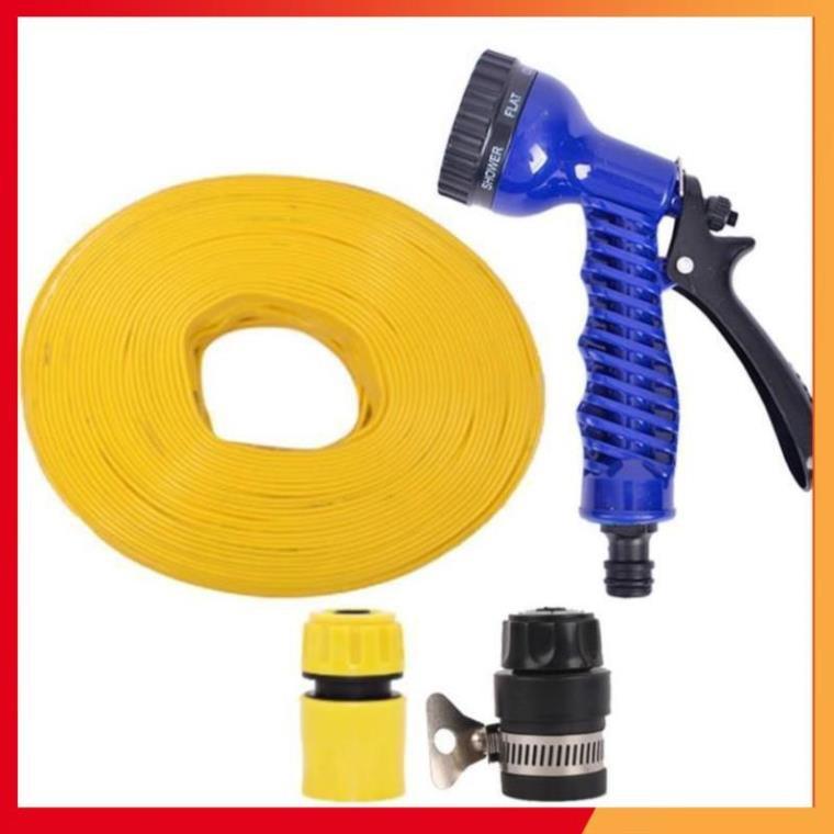 Bộ dây tăng áp 3 lần vòi xịt nước rửa xe, tưới cây loại 7-10m  206843