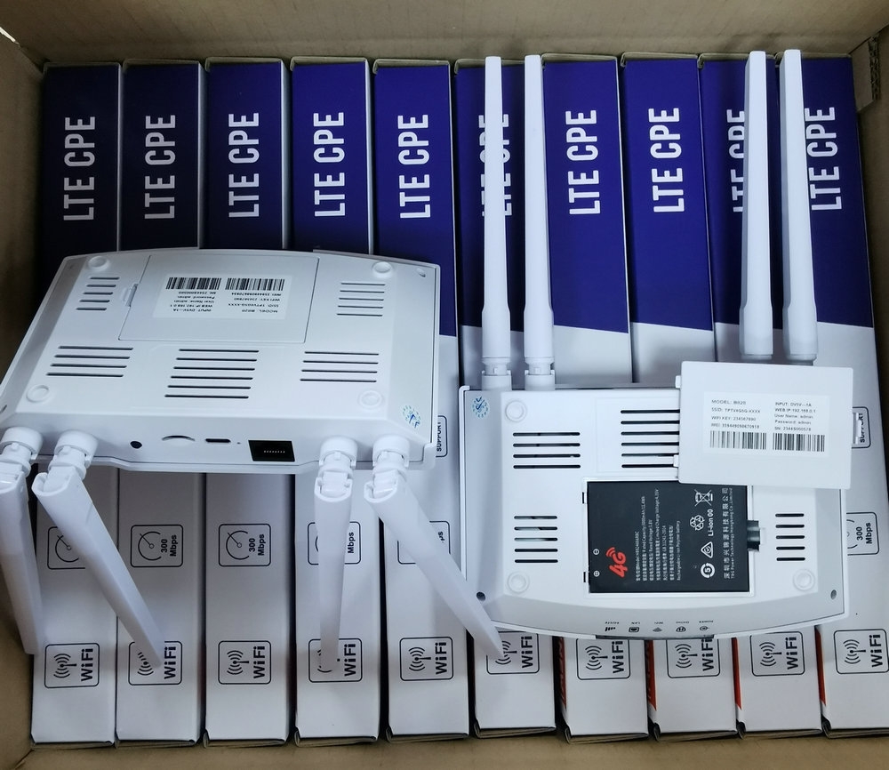 Cục phát WiFi từ sim 4G CPE B828 4 râu tốc độ cao phủ sóng rộng sử dụng được mọi loại sim, kèm pin dự phòng 3000mAh - Hàng chính hãng / Hàng nhập khẩu