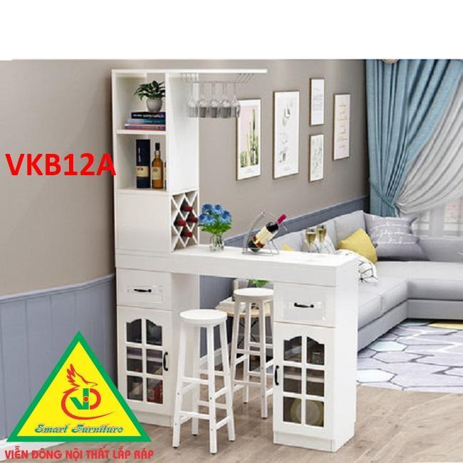Quầy bar mini kết hợp tủ rượu VKB12A ( không kèm ghế) - Nội thất lắp ráp Viendong Adv