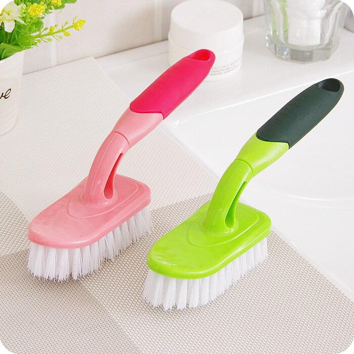 1pc Color Handle Square Bathroom Brush Bath Brush Tile Clearance Cleaning Brush Floor Brush