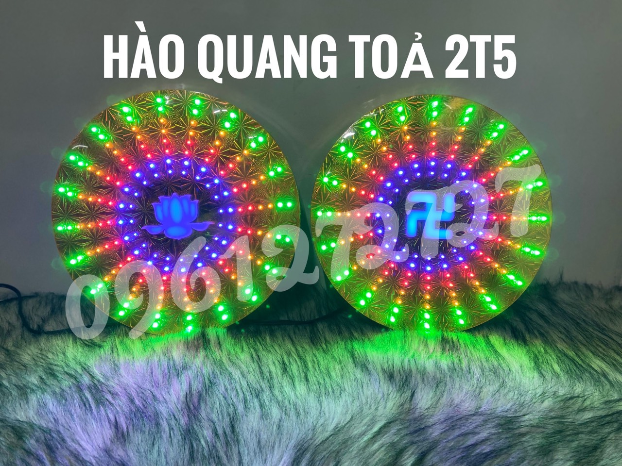 ĐÈN THỜ HÀO QUANG  25 CM TOẢ