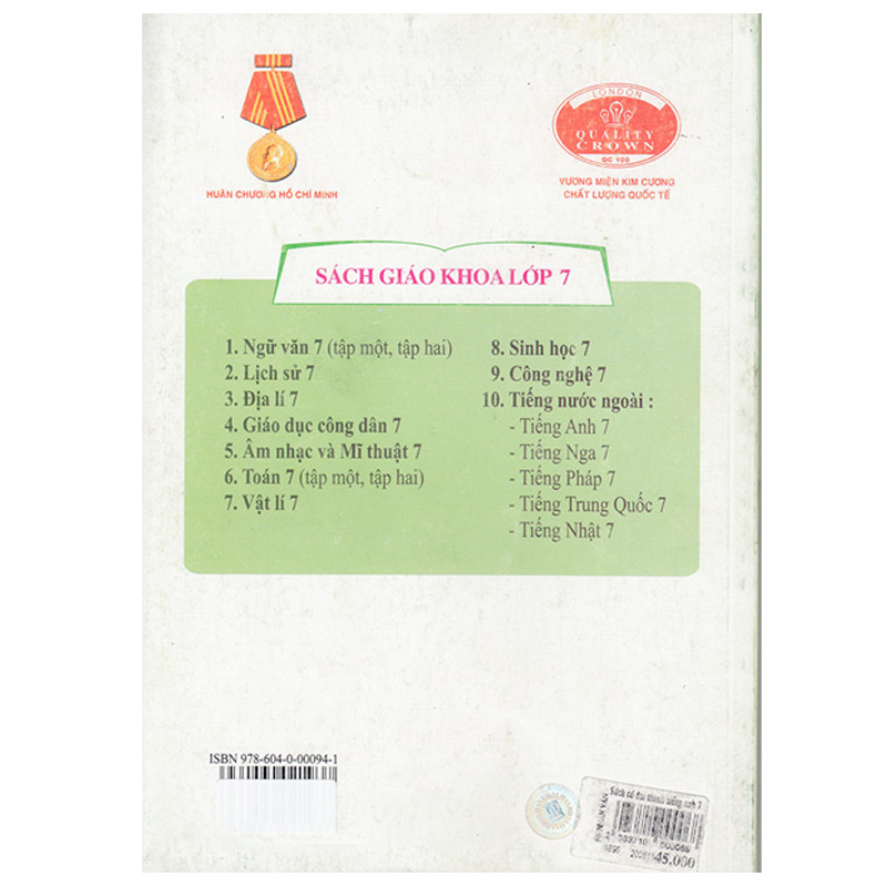 Sách - Tiếng Anh Lớp 7 - Kèm File Âm Thanh