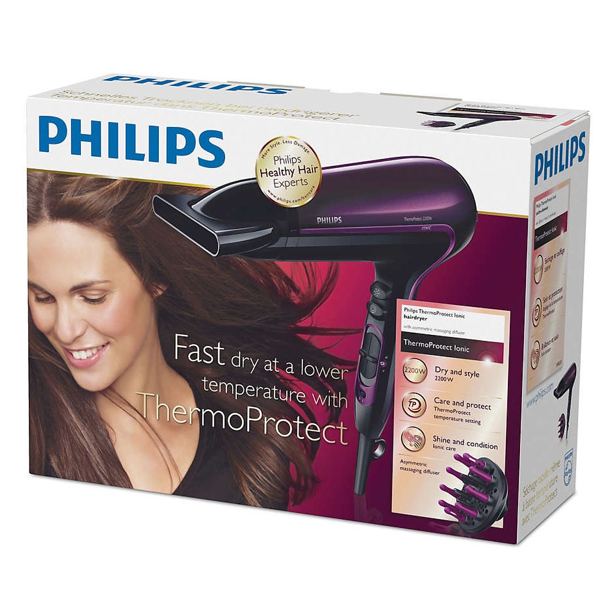 Máy Sấy Tóc Philips HP8233 Chính Hãng + Tặng kèm lược tròn sấy