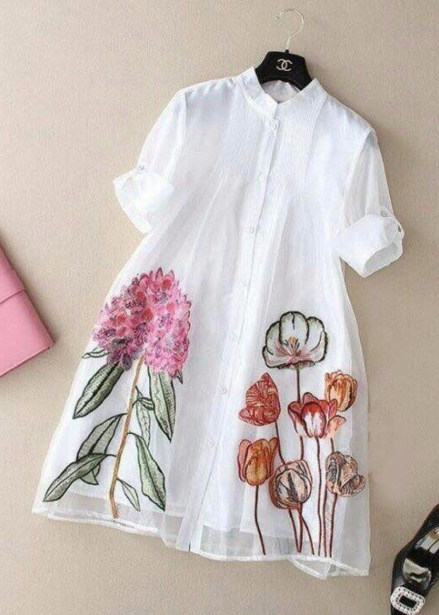 Đầm Suông In Hoa TuLip Kèm Đầm Lót 2 Dây TD195