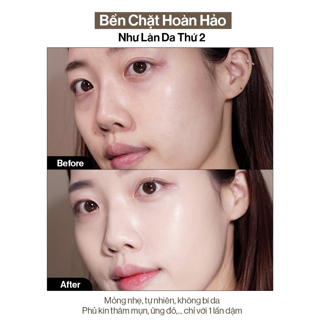 Phấn nước trang điểm dưỡng da GLAMRR Q LONG WEAR DD CUSHION by Gilaa