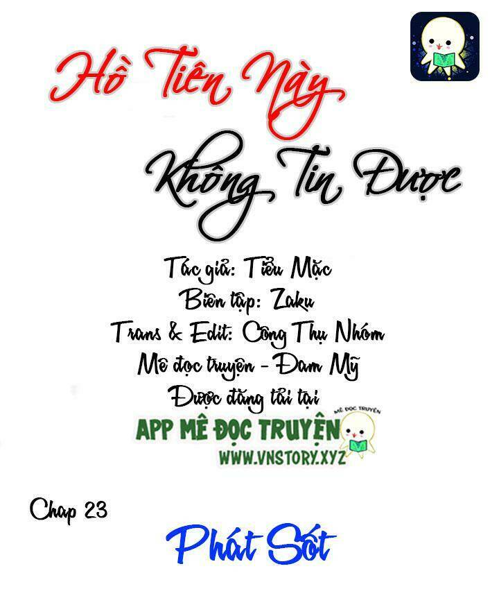 hồ tiên này không tin được chapter 23 2