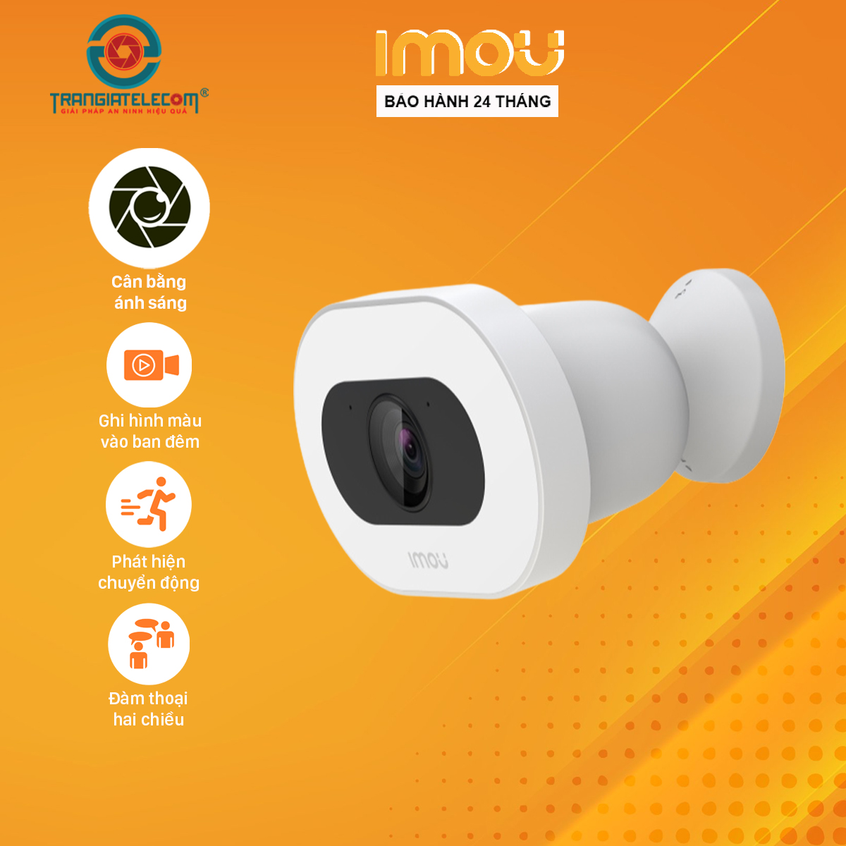 Camera IMOU IPC-F88FIP Độ Phân Giải 8.0MP Siêu Sắc Nét, Màu Ban Đêm - Hàng chính hãng