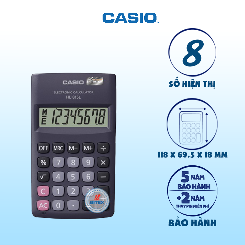 Máy tính Casio HL815L-BK