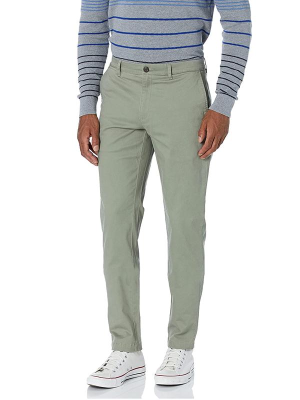 Quần Kaki Nam Goodthreads Men's Skinny-Fit Washed Comfort Stretch Chino Pants Dark Olive - SIZE 30