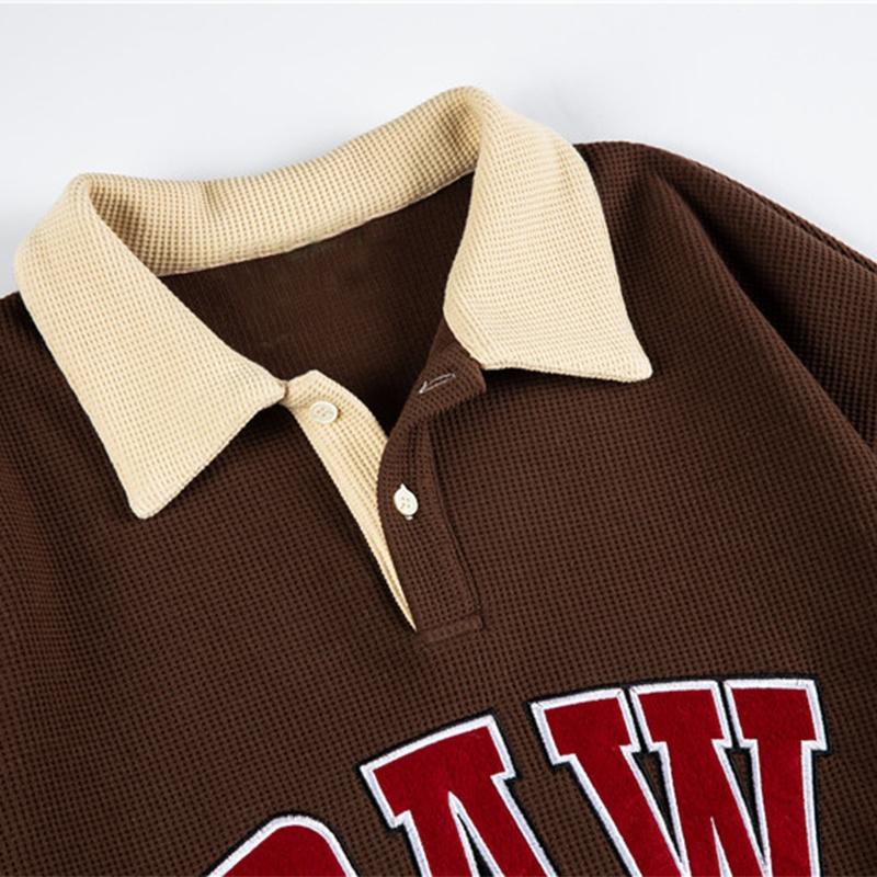 Áo Sweater Polo Nỉ Nam Nữ Dài Tay Form Rộng In Chữ DAW Tay Áo Phối Viền Ngang Thời Trang Zenkonu TOP NAM 247