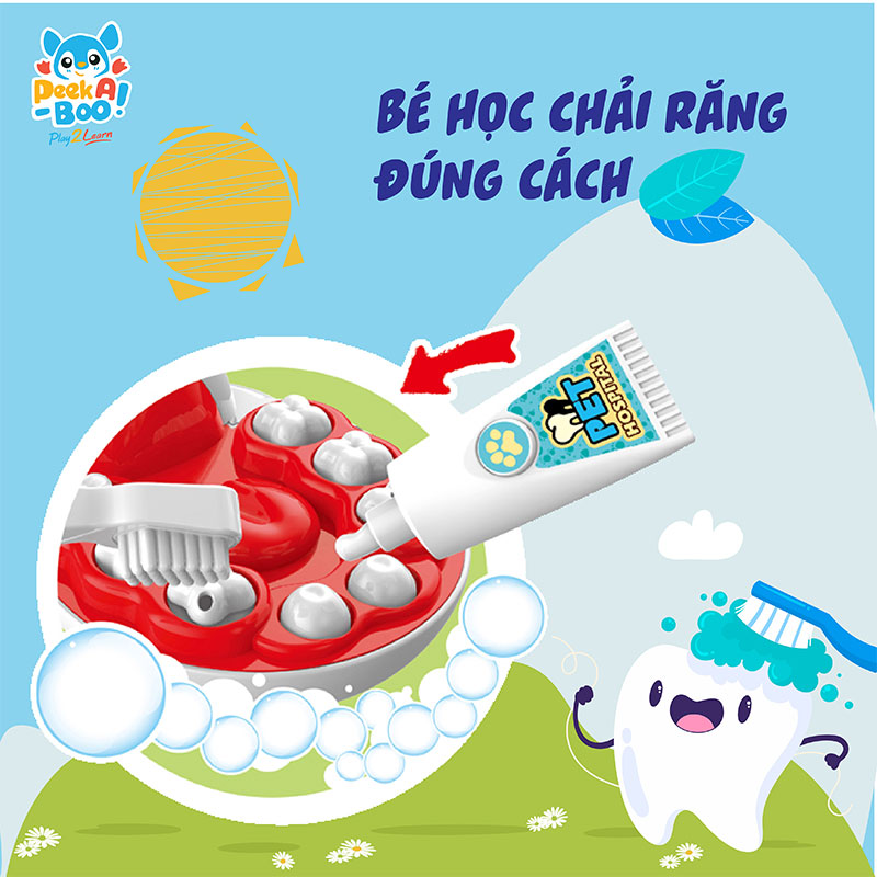 Đồ Chơi Peek A Boo Nha Sĩ Thú Cưng PAB010