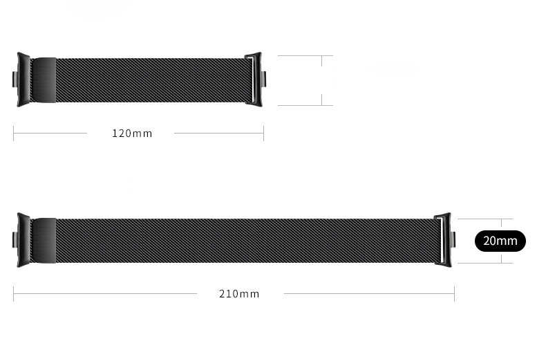 Dây Thép Milan Loop Từ Tính cho Redmi Watch 5 / Redmi Watch 4 / Xiaomi Mi Band 8 Pro / Xiaomi Mi Band 9 Pro - Hàng Chính Hãng