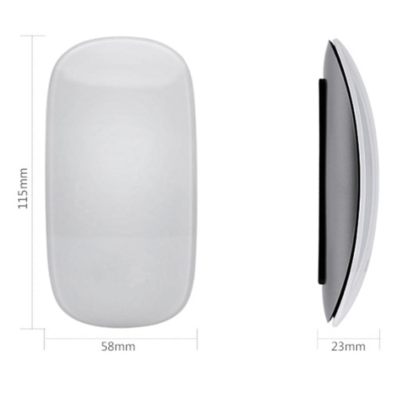 Chuột Không Dây Bluetooth 5.0 Magic Sạc Cực Im Lặng Vòng Cung Báo Chí Chuột Ergonomic Di Động Chuột