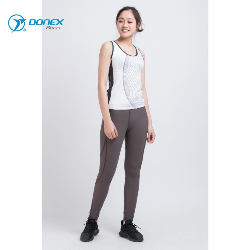 Quần Thể Thao Nữ DONEXPRO Form Regular, Túi 2 Bên Sườn, Vải Thun Mềm, Co Giãn Tốt, Không Bí Bết AD-536A