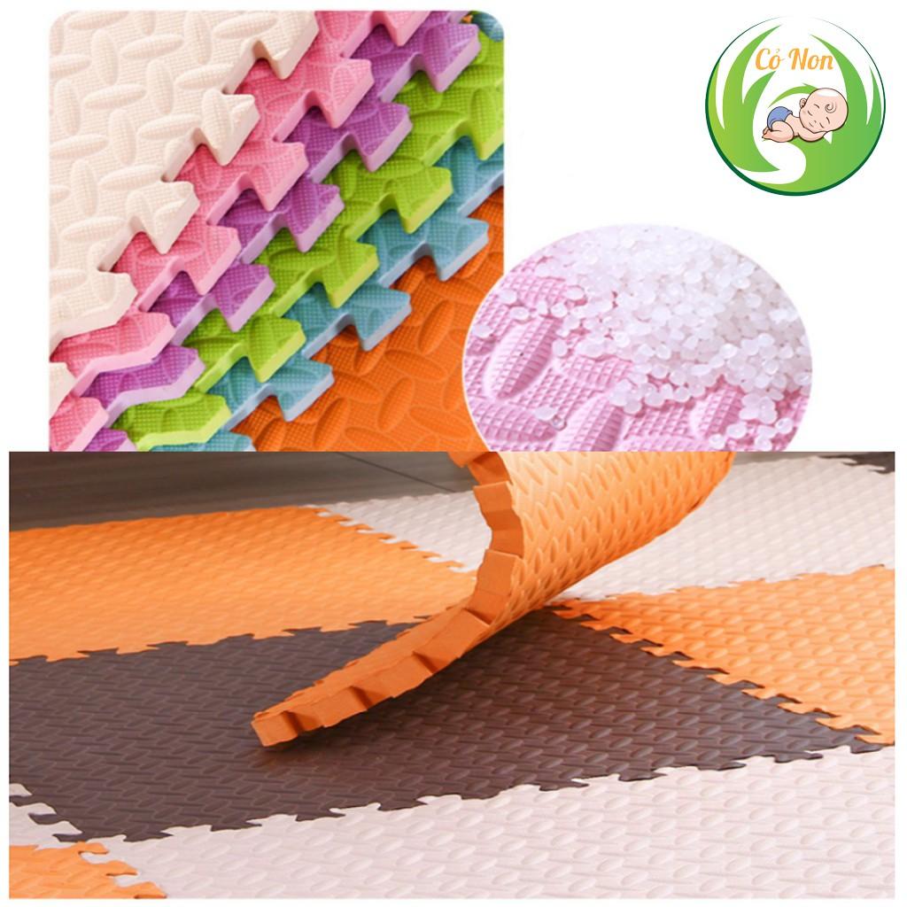 Thảm xốp lót sàn vân khế bộ 4 miếng 60x60cm 1cm