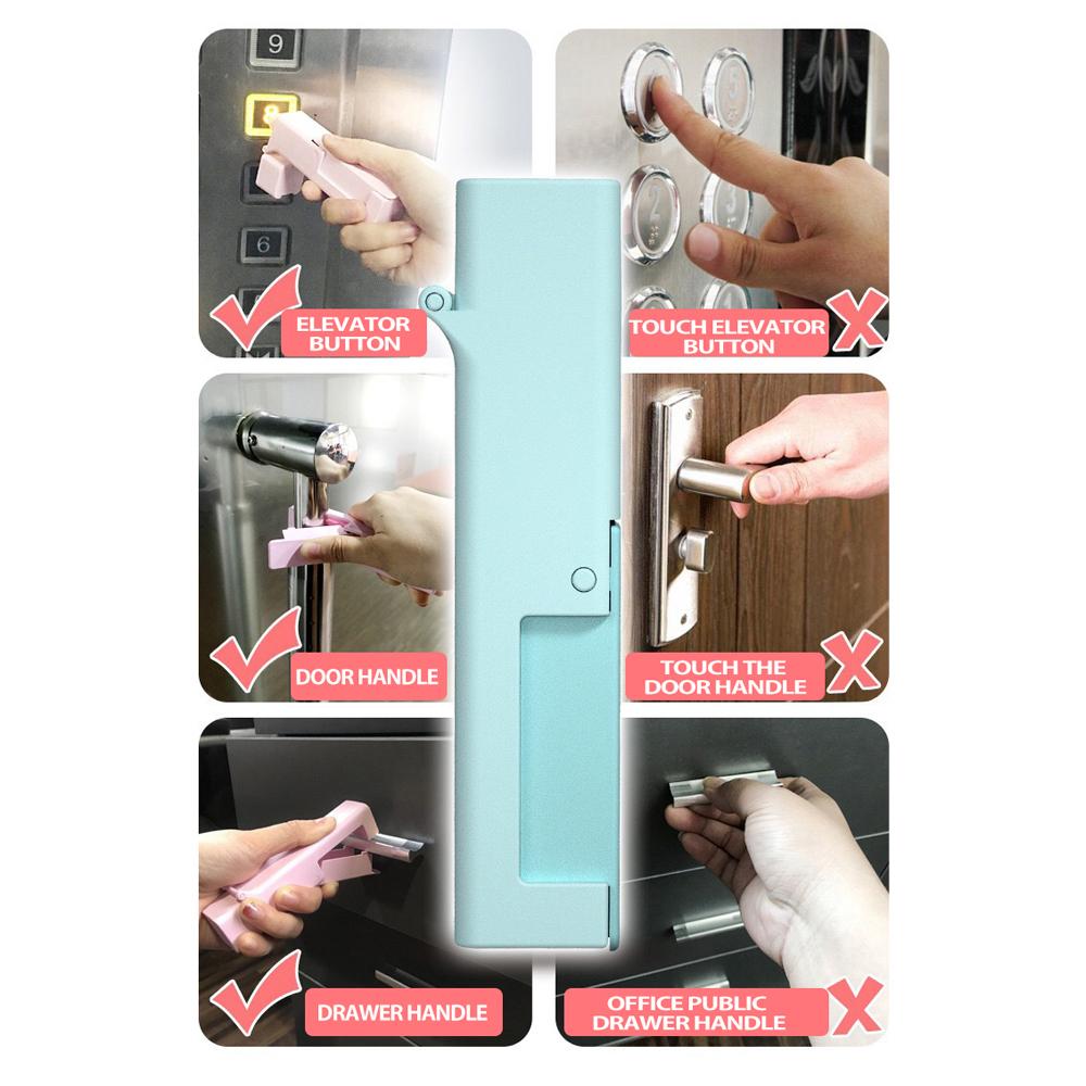 Dụng cụ mở cửa tự động khử trùng tránh tiếp xúc, Kích thước nhỏ, dễ dàng mang theo.