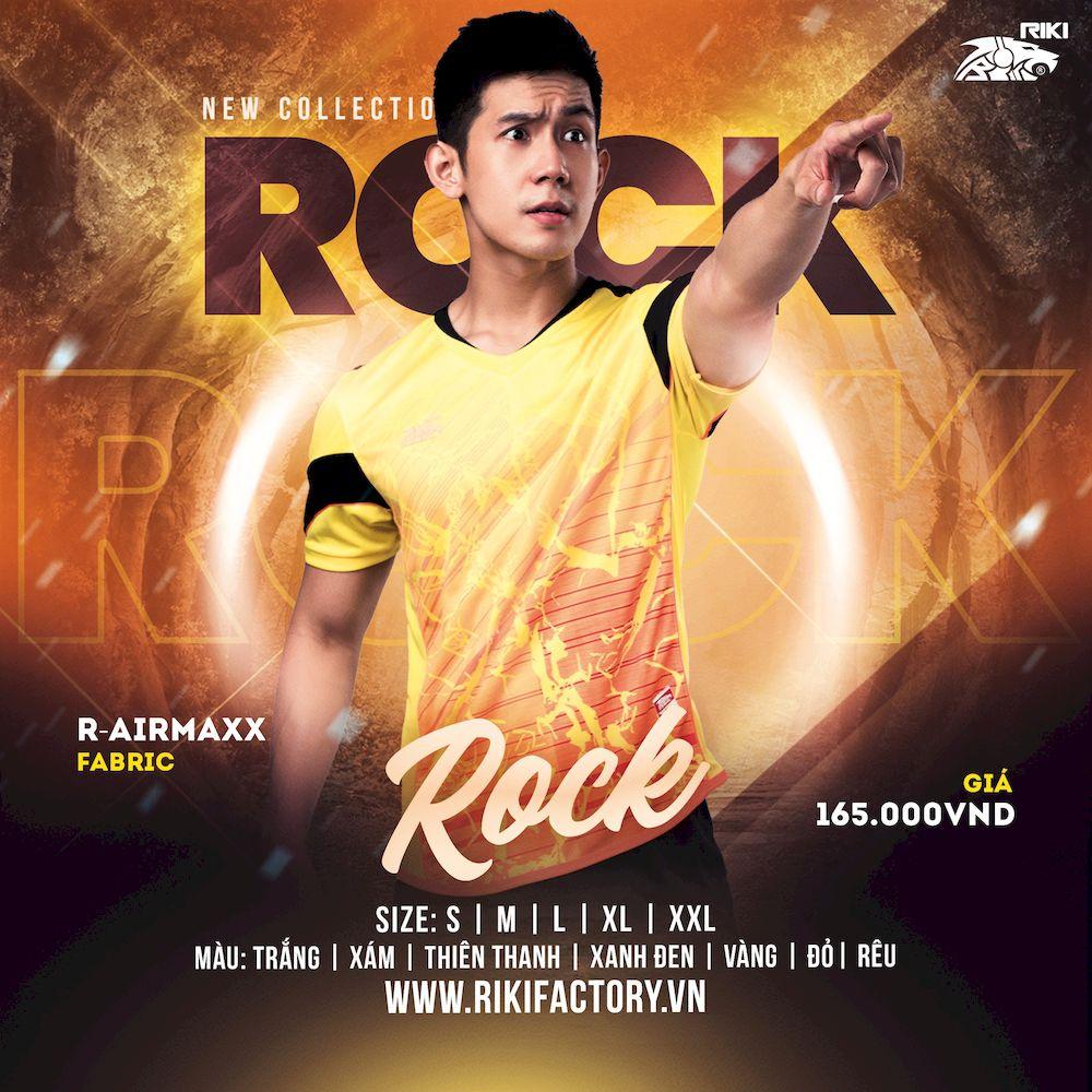 Đồ thể thao, đá banh, Quần áo bóng đá không logo Riki Rock - Dungcusport in tên số