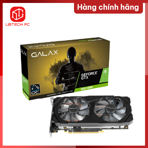 Card Màn Hình VGA Galax GeForce GTX 1660 SUPER (1-Click OC) 6GB GDDR6 (60SRL7DSY91S) Hàng Chính Hãng