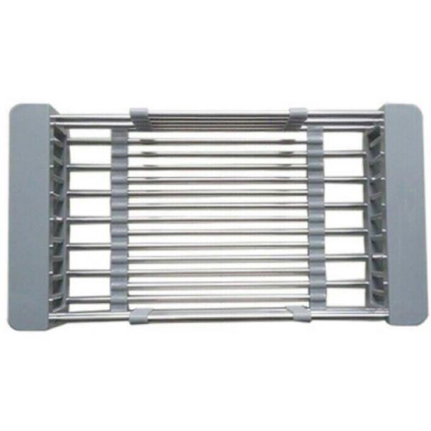 Khay Rổ Inox Co Giãn Đa Năng Úp Bát Đĩa Cốc, Đựng Thực Phẩm Rau Củ Quả Cài Chậu Rửa Bát - Dụng cụ nhà bếp