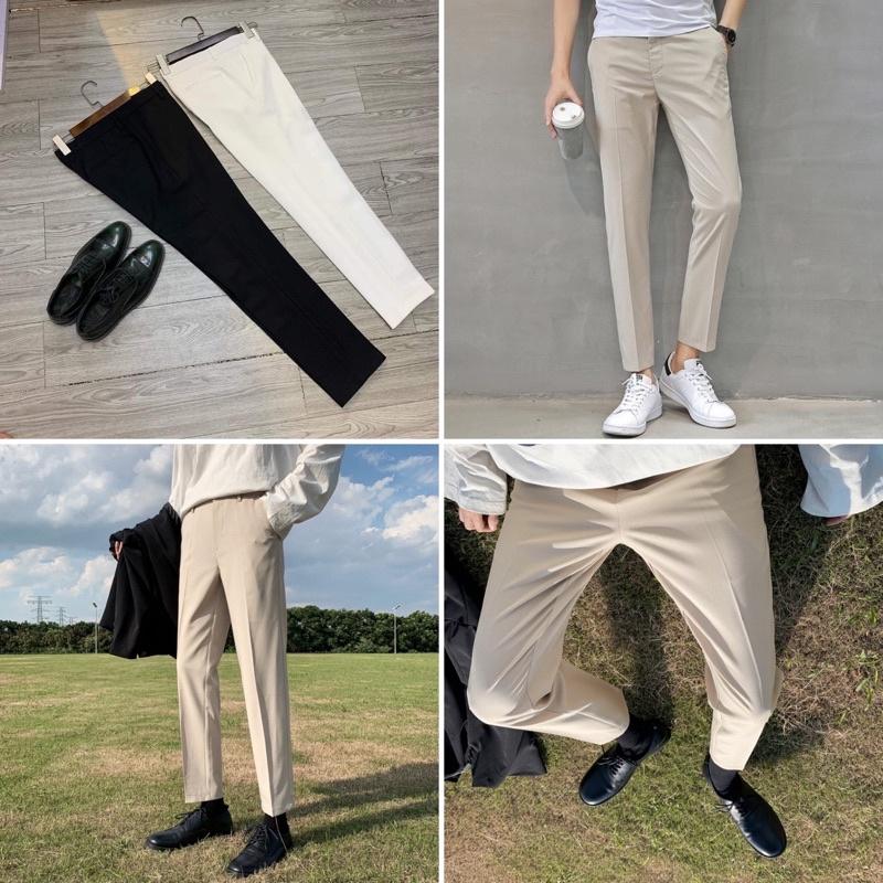 Quần Tây Baggy/Quần tây âu nam/ Baggy Pants dáng Hàn Quốc ống côn siêu đẹp form chuẩn 4 màu cực sang