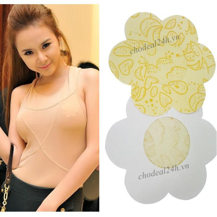 Bộ 12 miếng dán đầu ngực loại vải ren